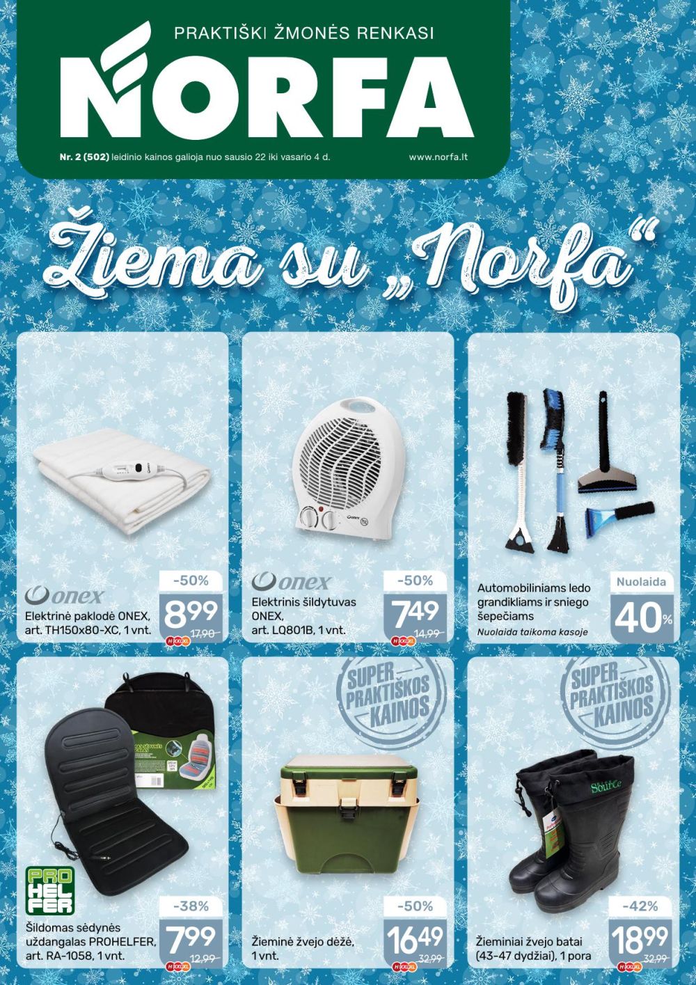 NORFA akcijos - naujausi pasiūlymai ir nuolaidos