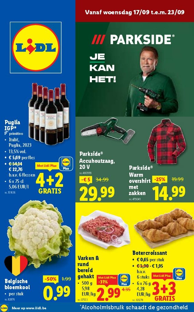 Lidl folder geldig vanaf 17/09 - 23/09