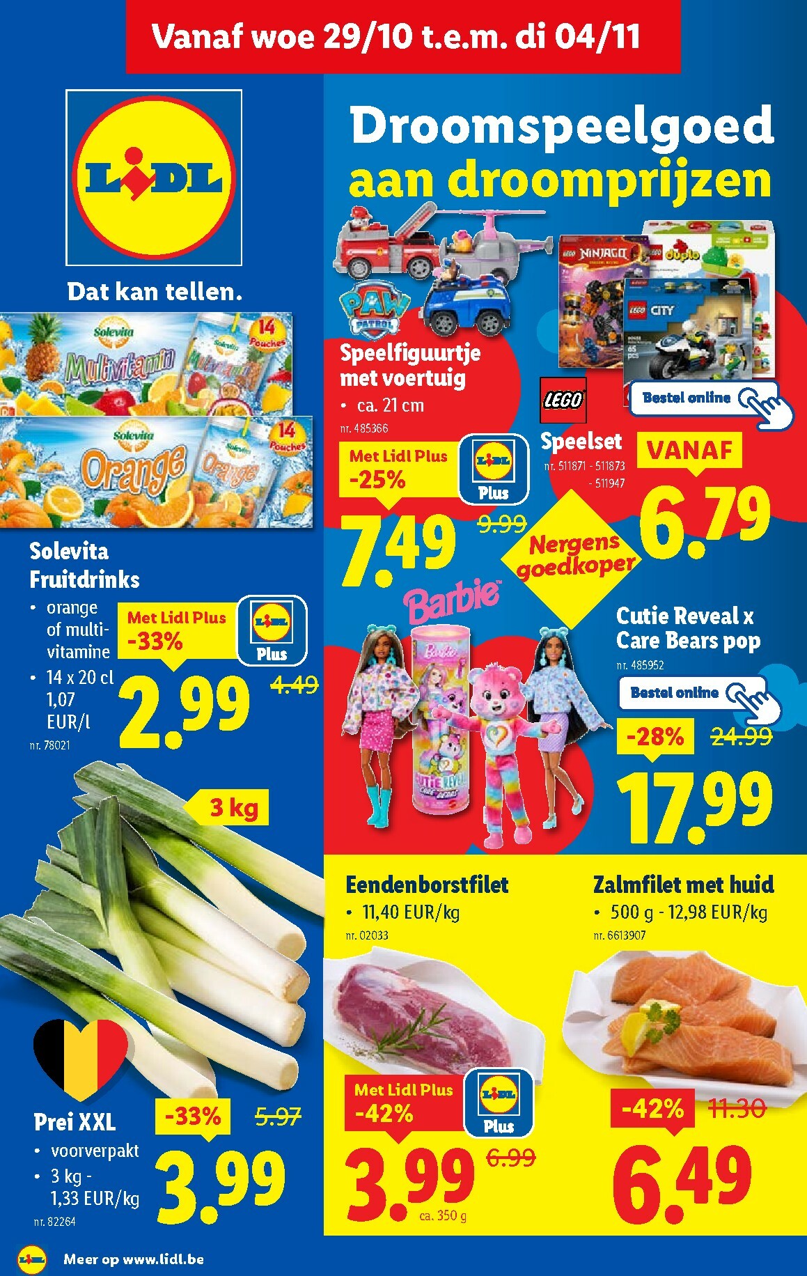 De Lidl folder geldig vanaf 29/10 t/m 04/11