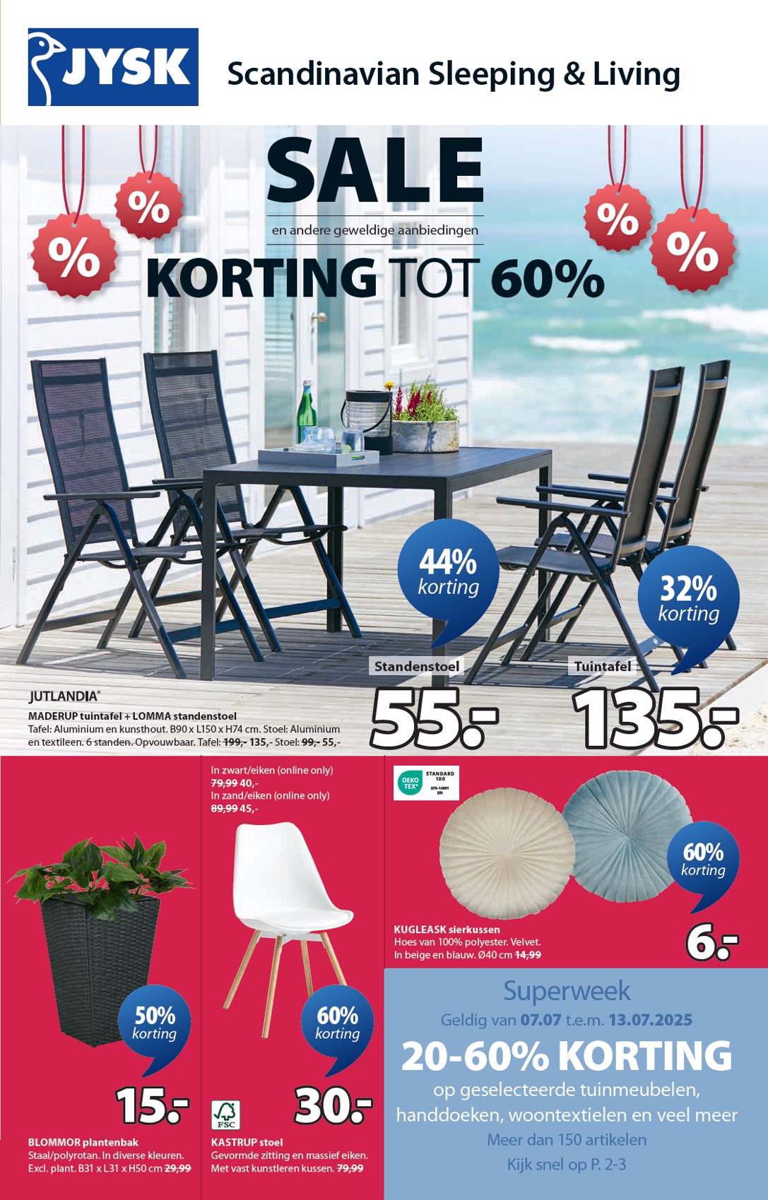 JYSK folder geldig vanaf 07/07 - 31/07