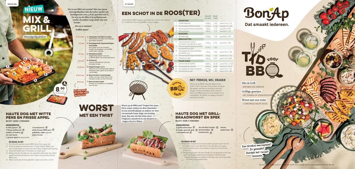 Bon Ap - Mix & Grill folder geldig vanaf 15/07 - 31/08