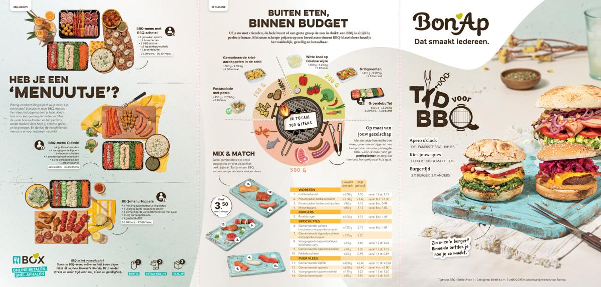 Bon Ap - BBQ folder geldig vanaf 15/06 - 31/08