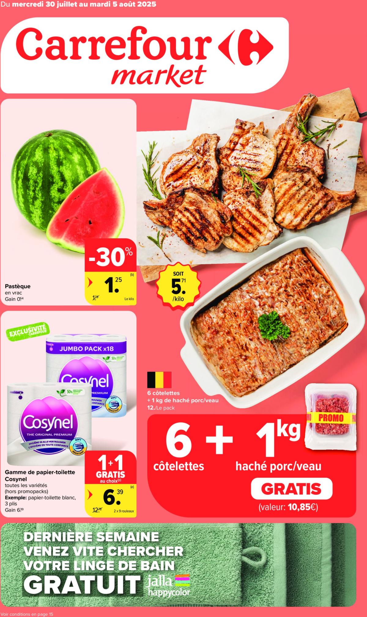 Carrefour Market folder geldig vanaf 30/07 - 05/08