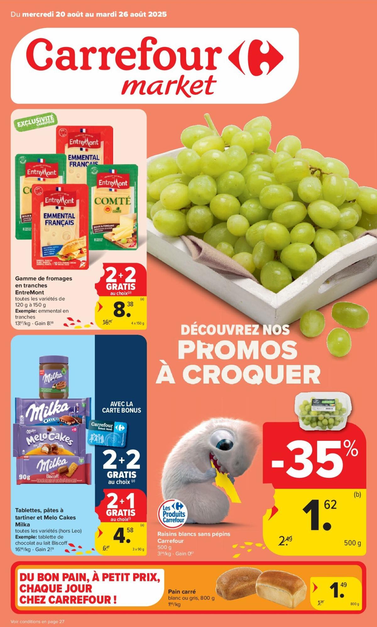 Carrefour Market folder geldig vanaf 20/08 - 26/08