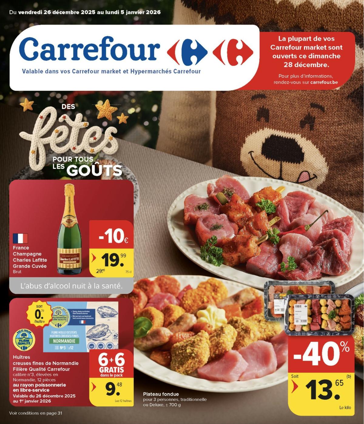De Carrefour Market folder geldig vanaf 26/12 t/m 05/01