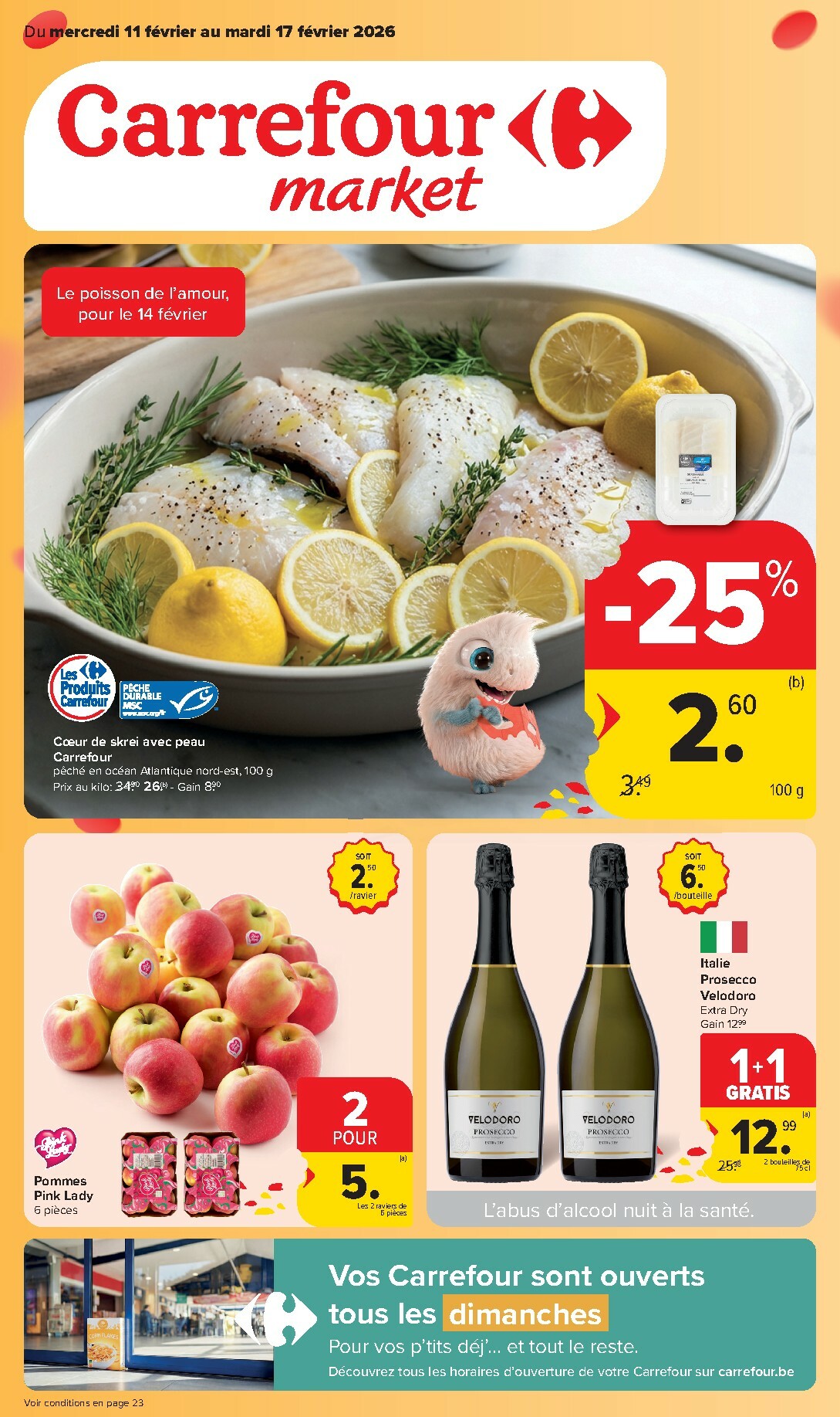 De Carrefour Market folder geldig vanaf 11/02/2026 t/m 17/02/2026