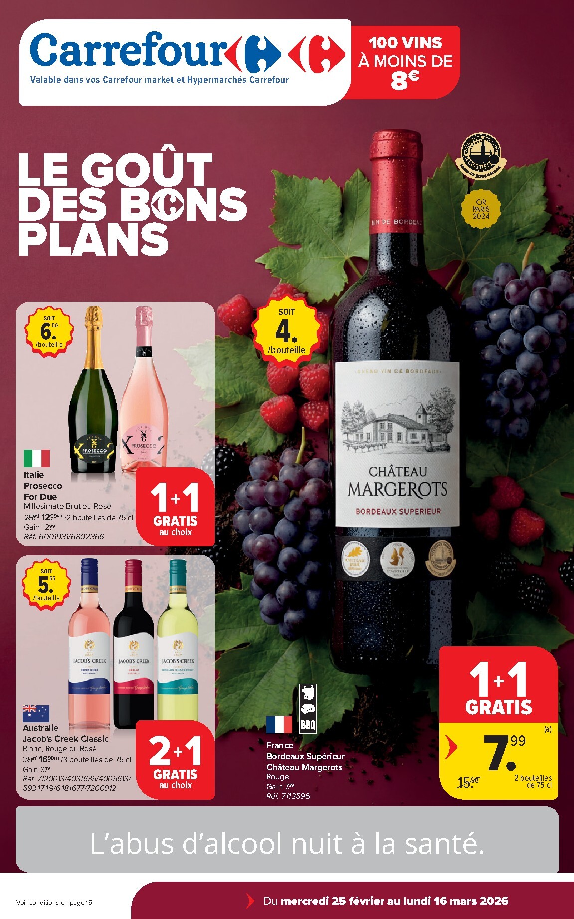De Carrefour Market - Le Goût des Bons Plans folder geldig vanaf 25/02/2026 t/m 16/03/2026