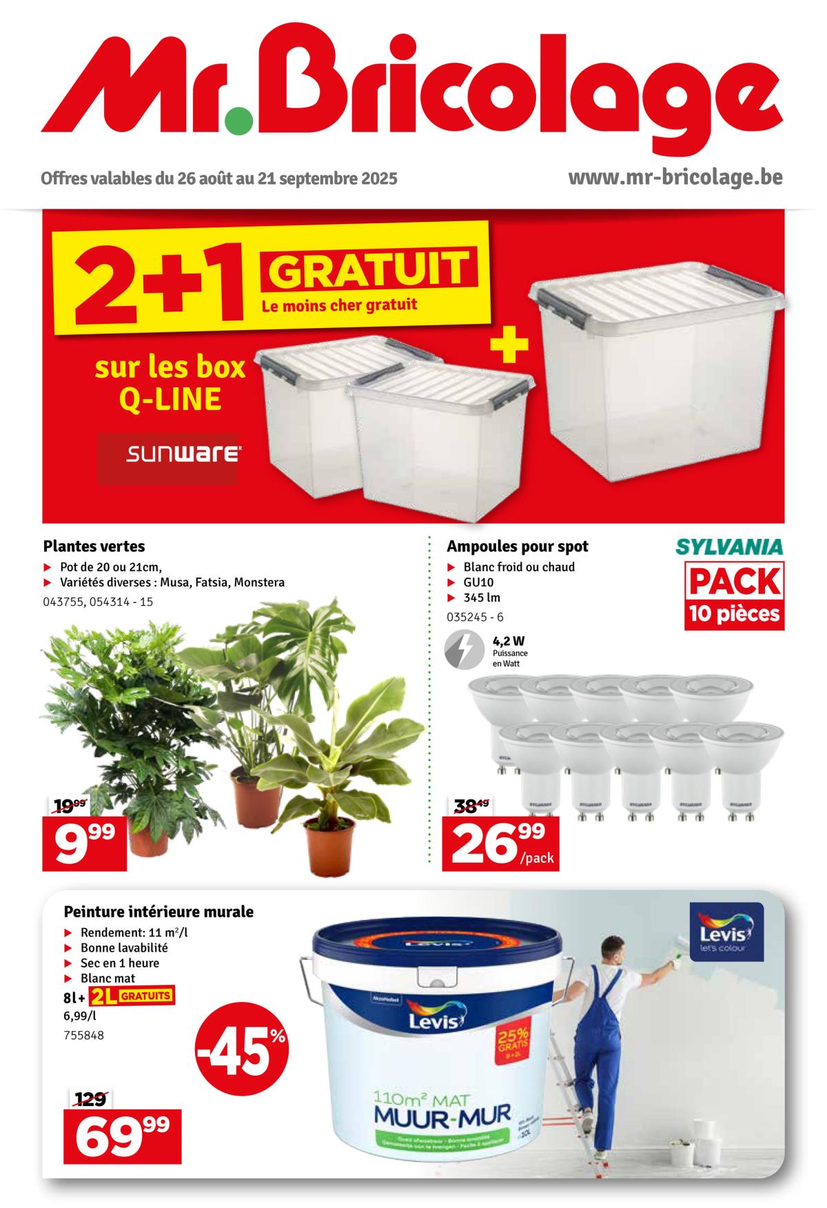 Mr. Bricolage folder geldig vanaf 26/08 - 21/09