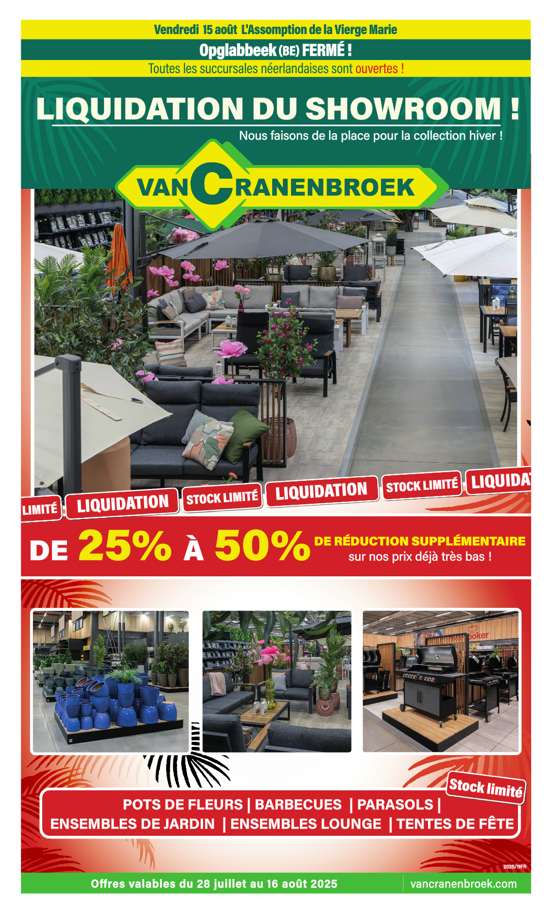 Van Cranenbroek - Frans folder geldig vanaf 28/07 - 16/08