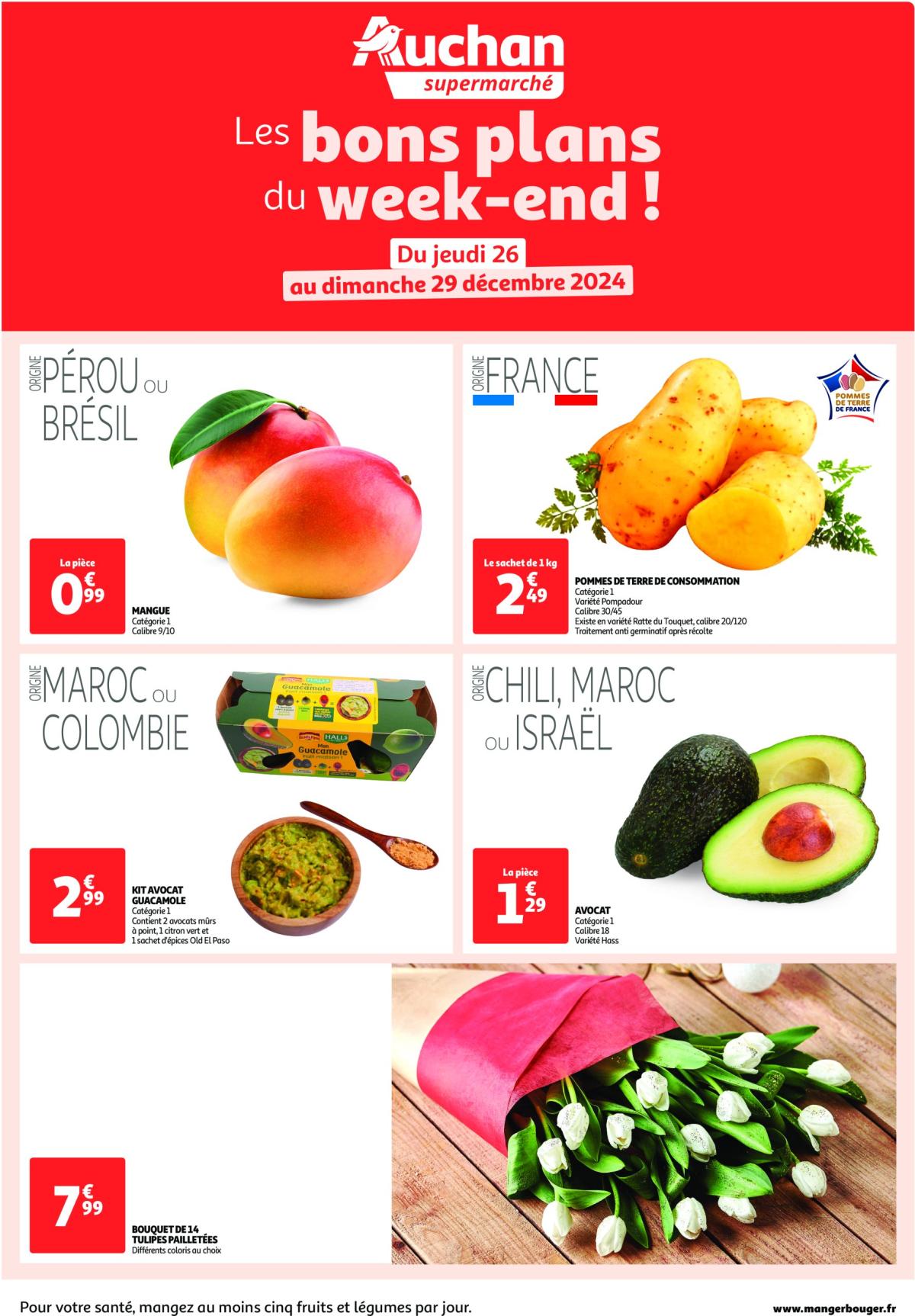 Auchan supermarché - Les bons plans du week-end dans votre super ! folder geldig vanaf 26/12 - 29/12