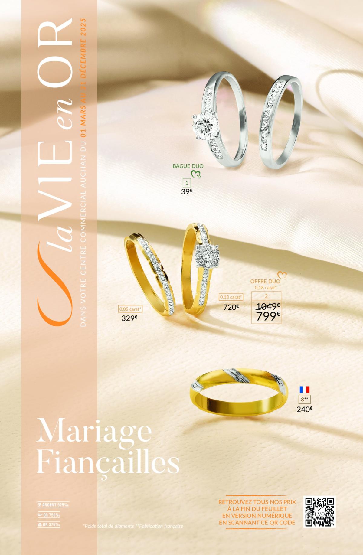 Auchan - La Vie en Or : Mariage folder geldig vanaf 01/03 - 31/12