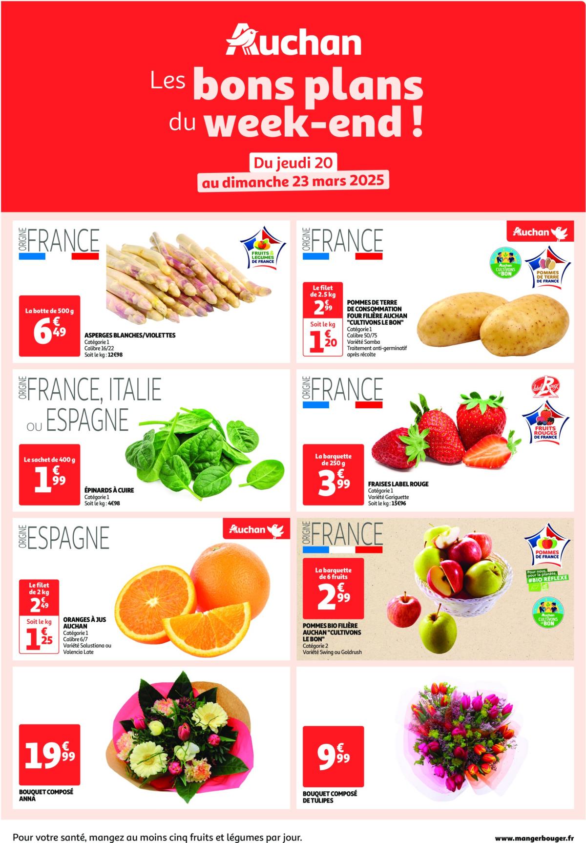 Auchan - Les bons plans du week-end dans votre hyper ! folder geldig vanaf 20/03 - 23/03