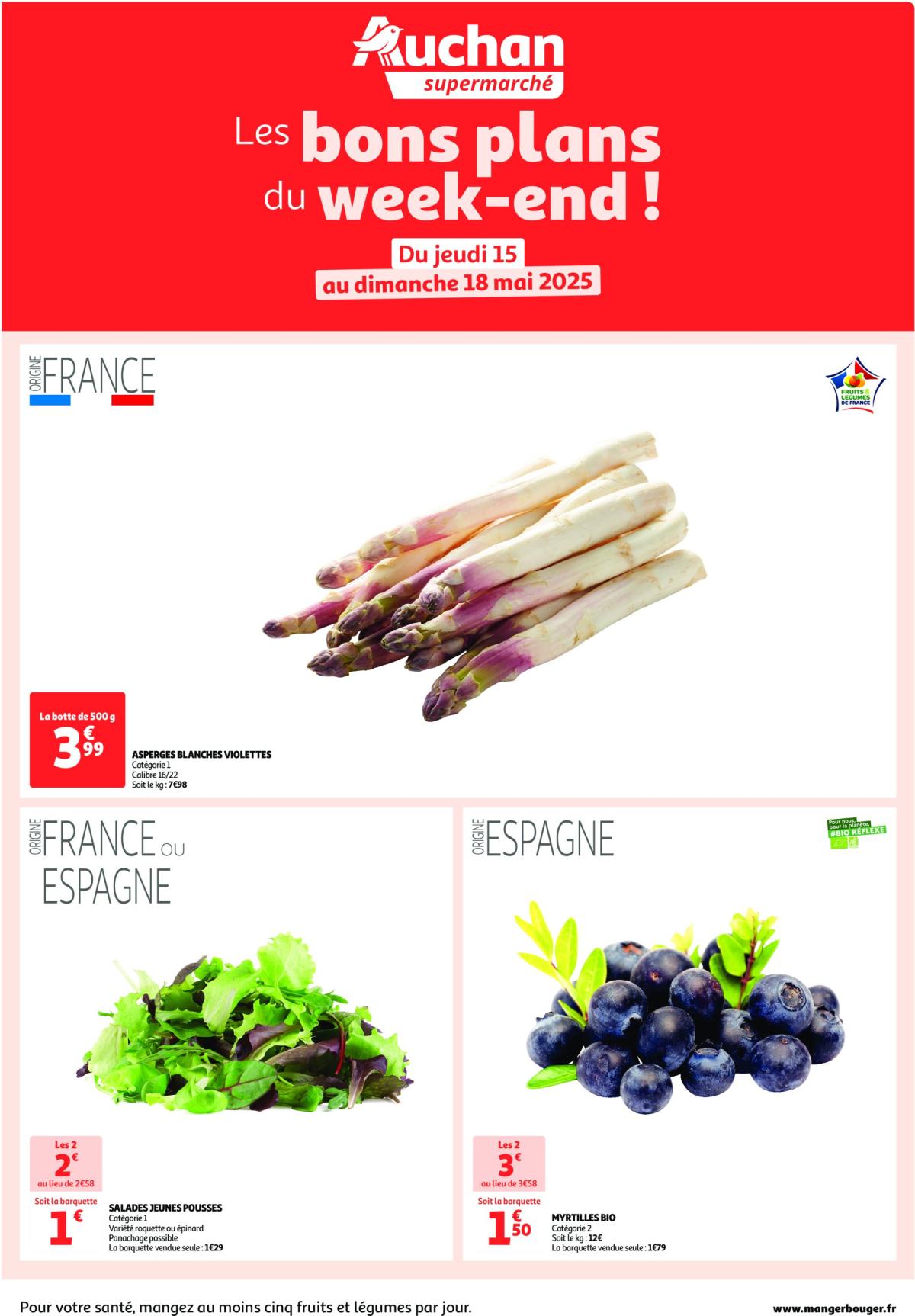 Auchan supermarché - Les bons plans du week-end dans votre super ! folder geldig vanaf 15/05 - 18/05
