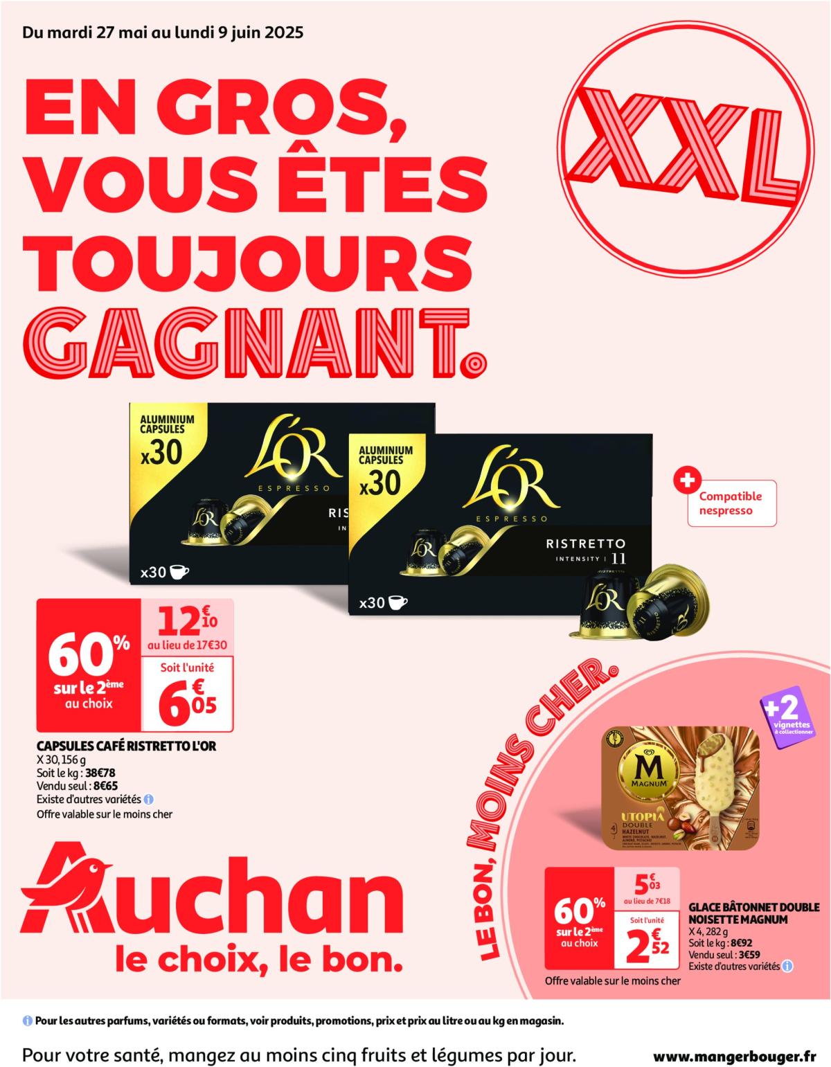 Auchan - XXL : En gros, vous êtes toujours gagnant folder geldig vanaf 27/05 - 09/06