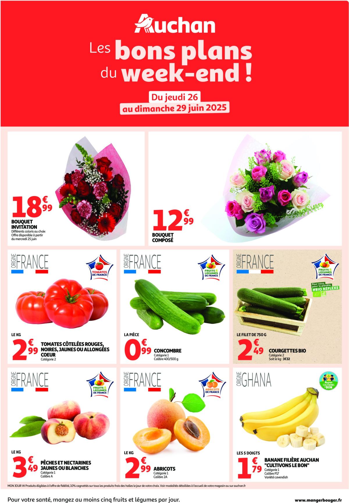 Auchan - Les bons plans du week-end dans votre hyper ! folder geldig vanaf 26/06 - 29/06