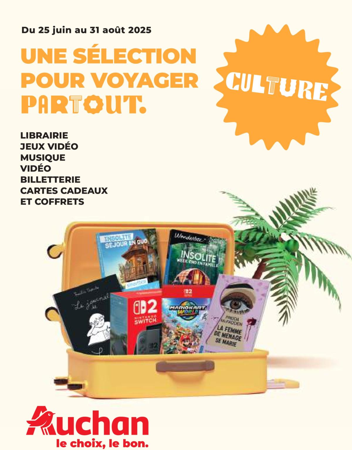 Auchan - Une sélection pour voyager partout folder geldig vanaf 25/06 - 31/08