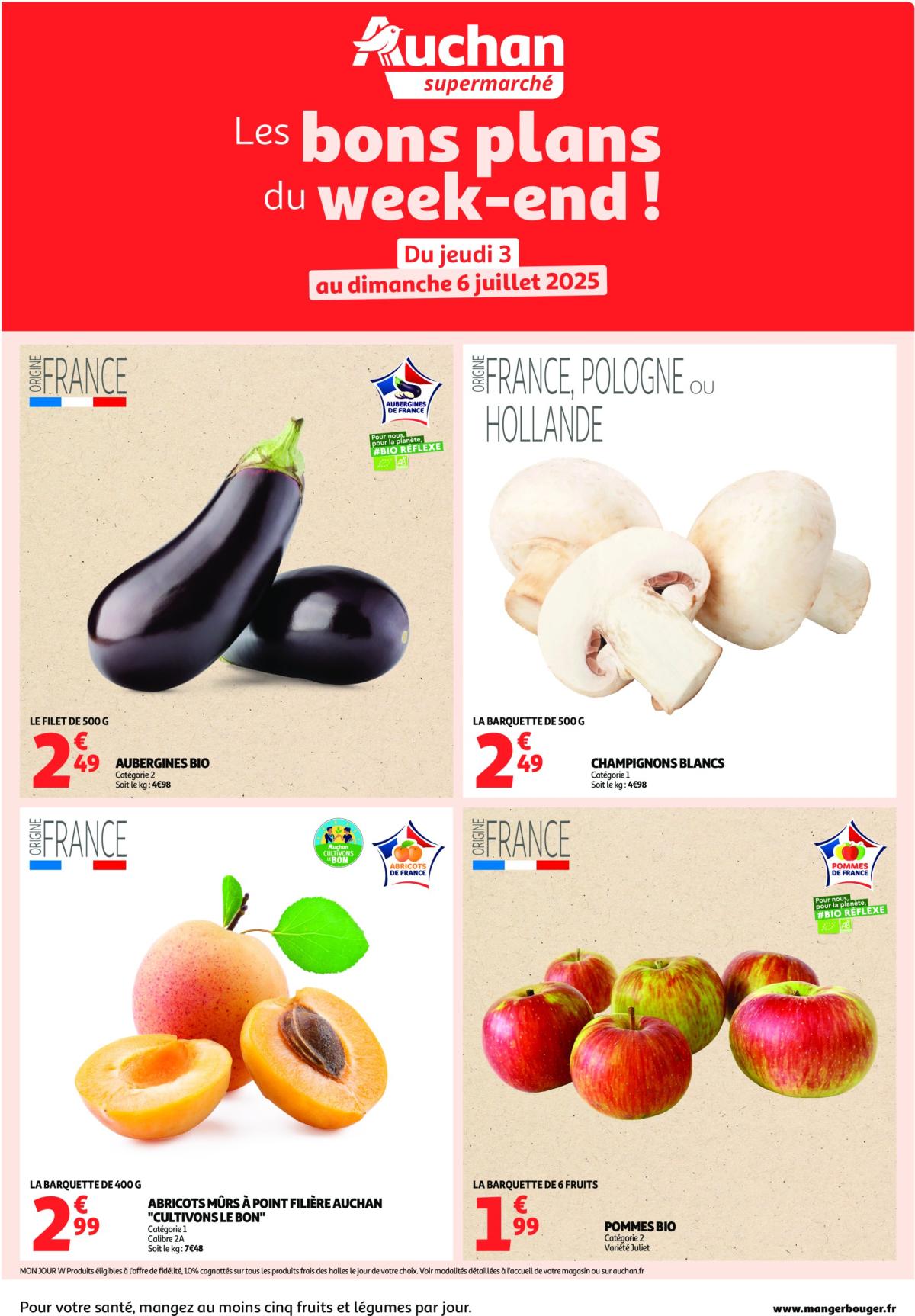Auchan supermarché - Les bons plans du week-end dans votre super ! folder geldig vanaf 03/07 - 06/07