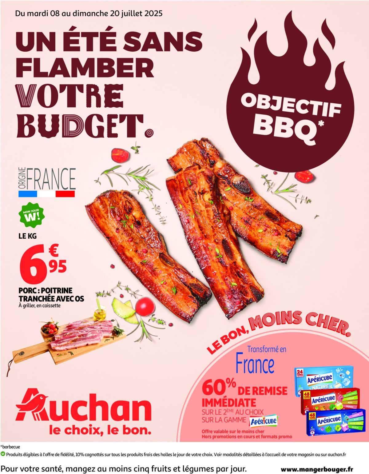 Auchan - Un été sans flamber votre budget folder geldig vanaf 08/07 - 20/07