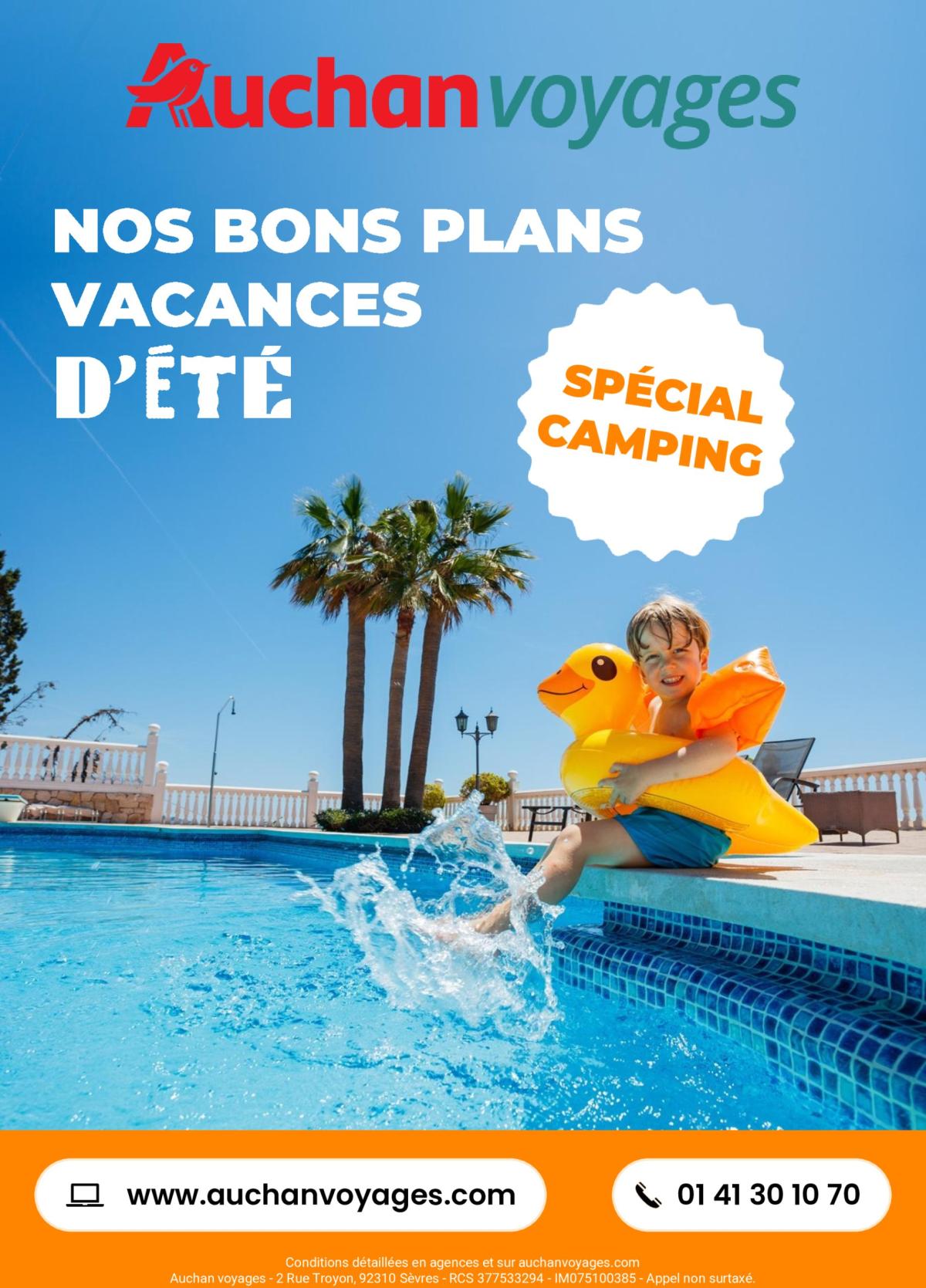 Auchan - Voyages : cet été, partez en vacances au camping ! folder geldig vanaf 01/07 - 31/07
