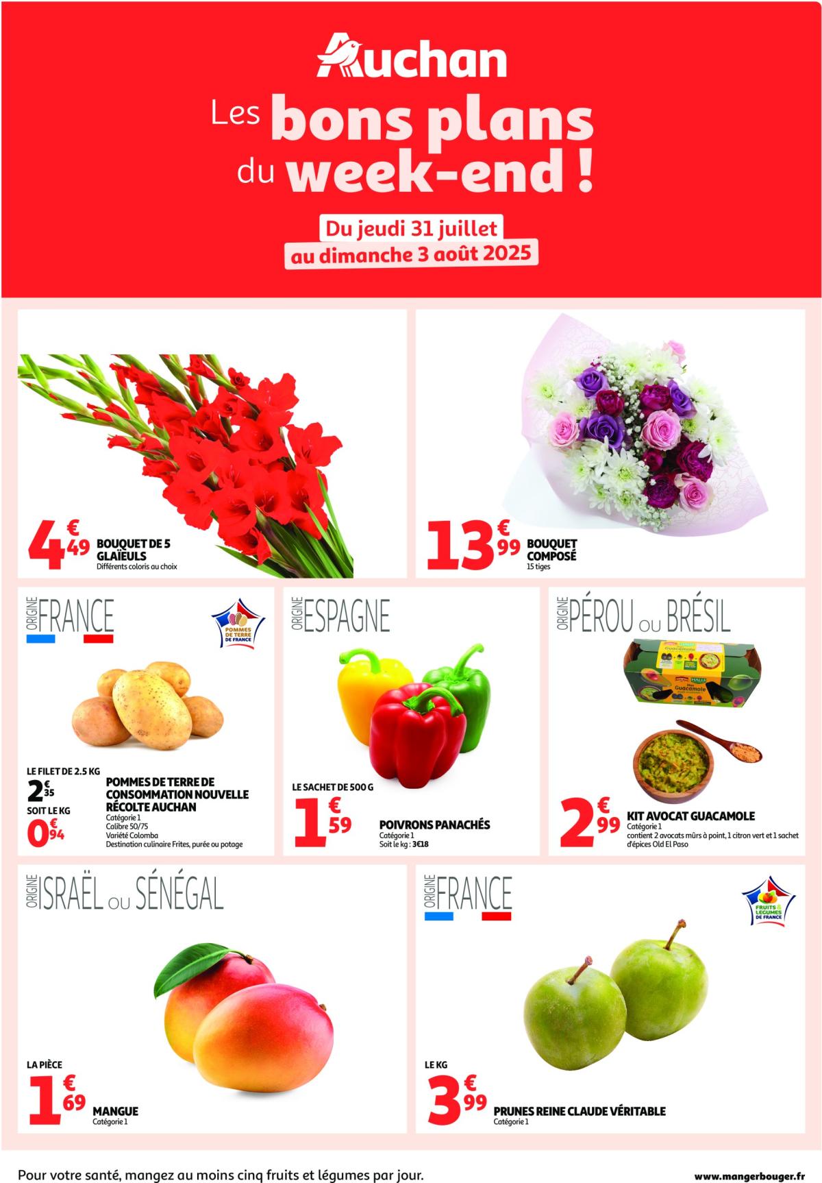 Auchan - Les bons plans du week-end dans votre hyper ! folder geldig vanaf 31/07 - 03/08