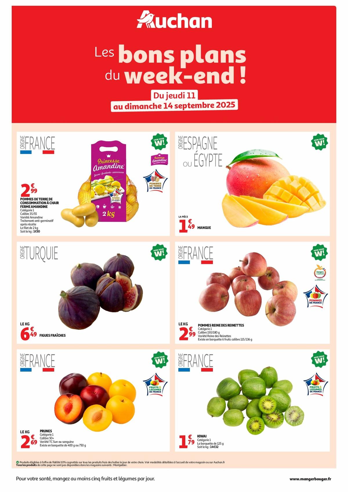 Auchan - Les bons plans du week-end dans votre hyper folder geldig vanaf 11/09 - 14/09