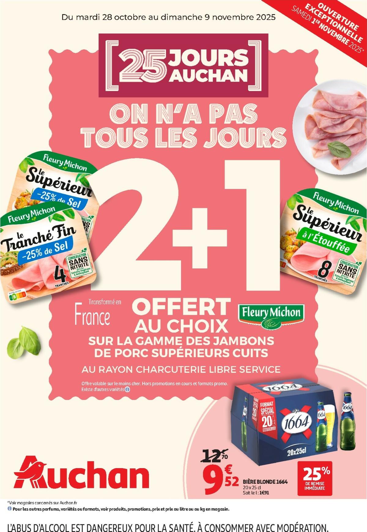 De Auchan - C'est parti pour les 25 JOURS AUCHAN folder geldig vanaf 28/10 t/m 09/11
