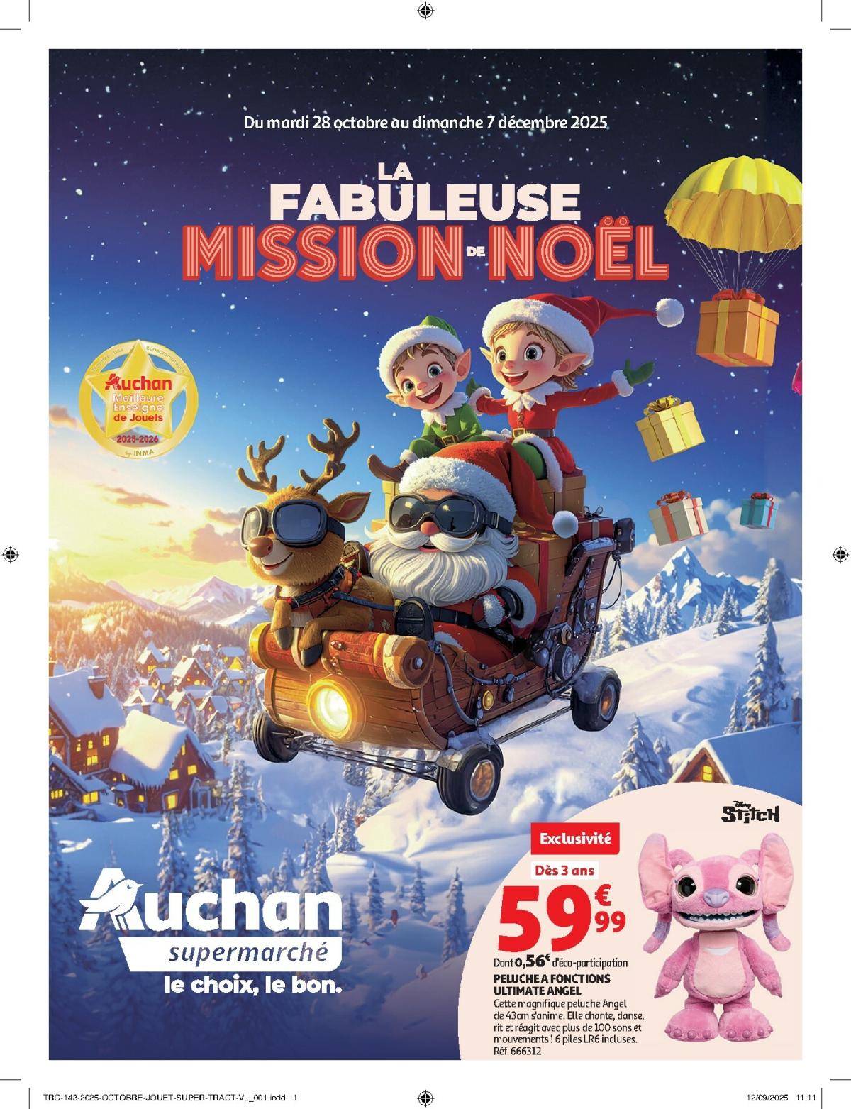 De Auchan Supermarché - La fabuleuse mission de Noël dans votre super folder geldig vanaf 28/10 t/m 07/12