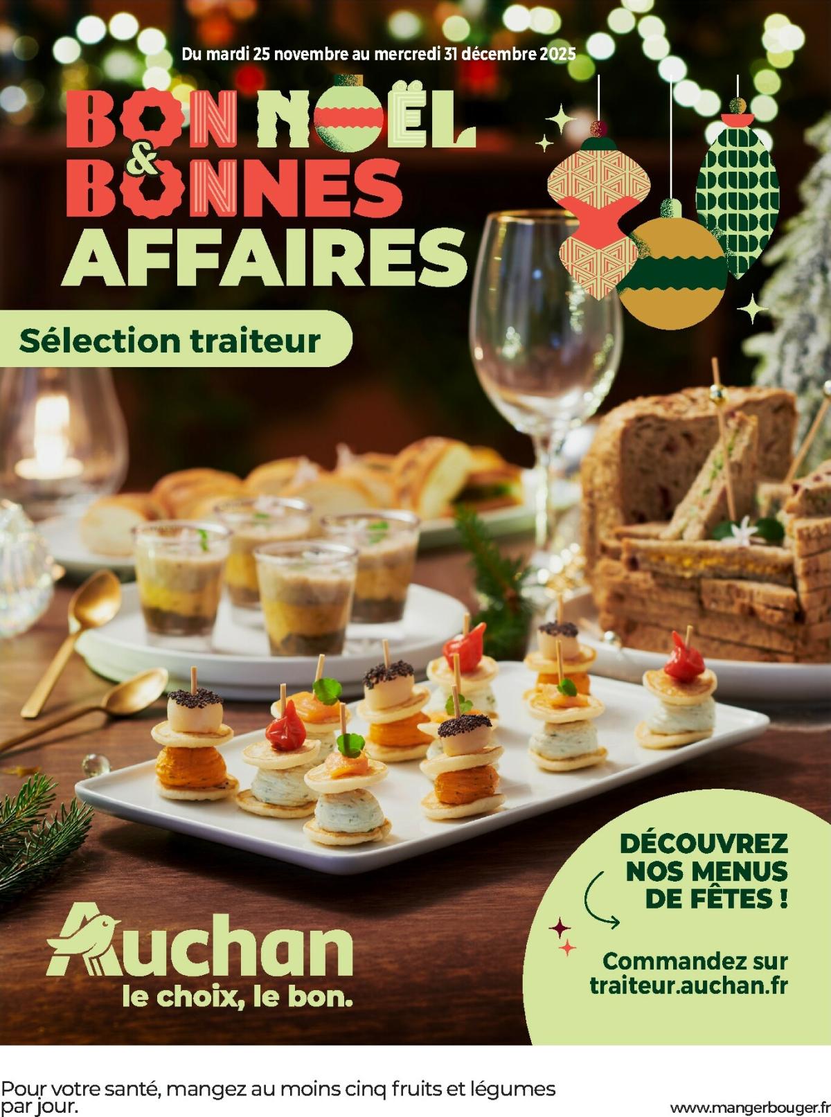 De Auchan - Bon Noël et Bonnes Affaires folder geldig vanaf 25/11 t/m 31/12