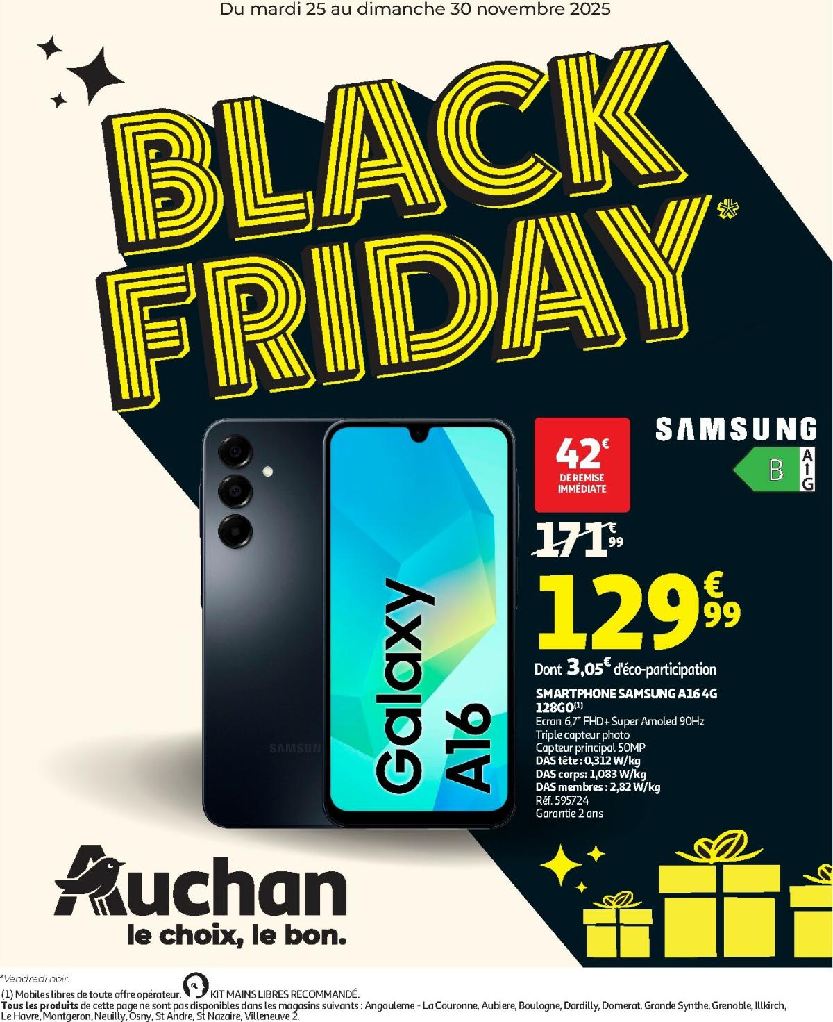 De Auchan - Black Friday folder geldig vanaf 25/11 t/m 30/11