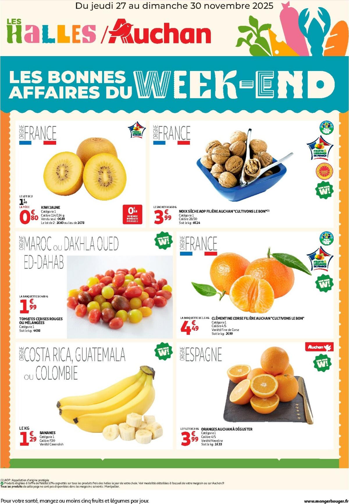 De Auchan - Les bons plans du week-end dans votre hyper folder geldig vanaf 27/11 t/m 30/11