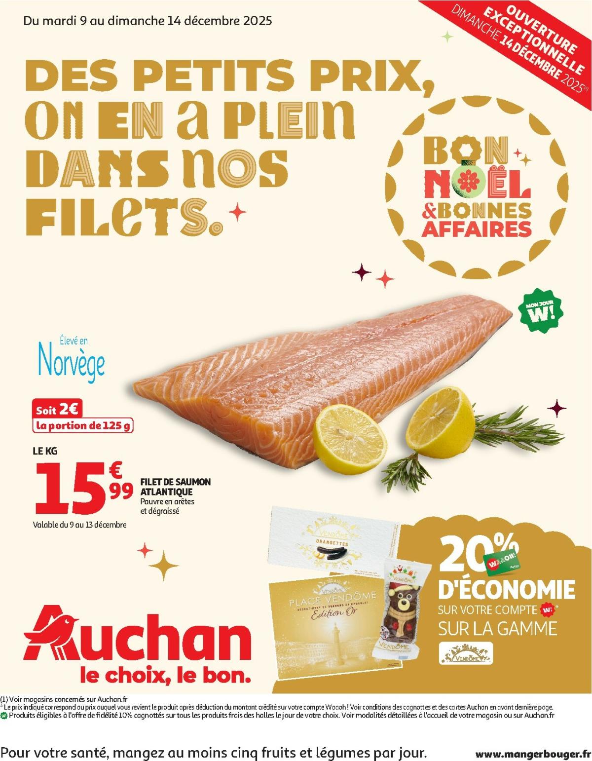 De Auchan - Des petits prix, on en a plein dans nos filets folder geldig vanaf 09/12 t/m 14/12