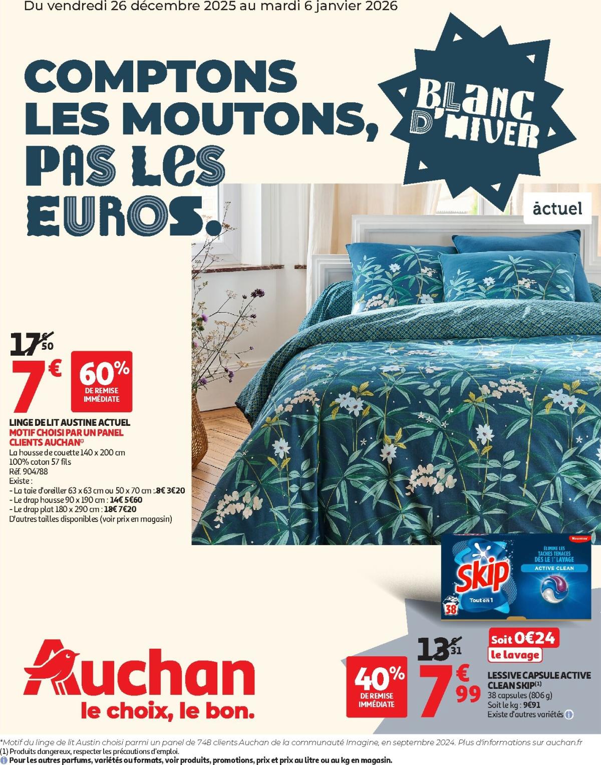 De Auchan - Blanc d'hiver folder geldig vanaf 26/12 t/m 06/01