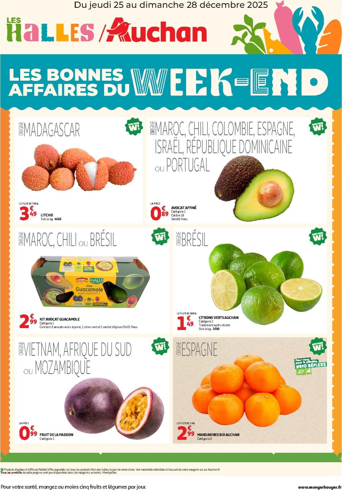 De Auchan - Les bons plans du week-end dans votre hyper folder geldig vanaf 25/12 t/m 28/12