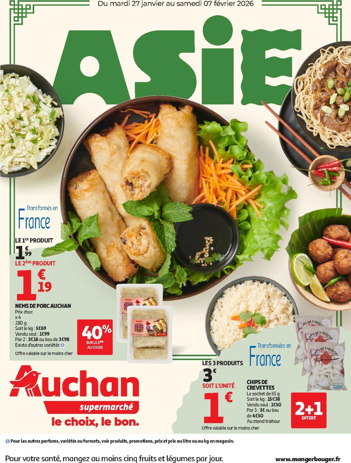 De Auchan Supermarché - Nouvel an asiatique folder geldig vanaf 27/01 t/m 07/02