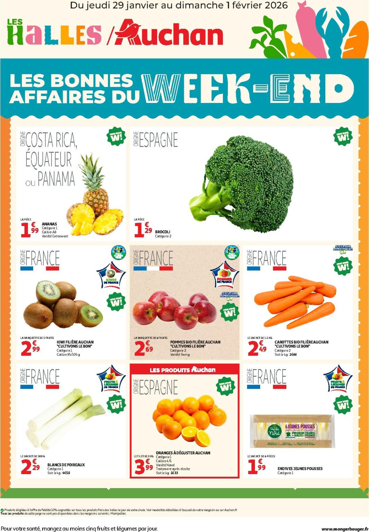 De Auchan - Les bons plans du week-end dans votre hyper folder geldig vanaf 29/01/2026 t/m 01/02/2026