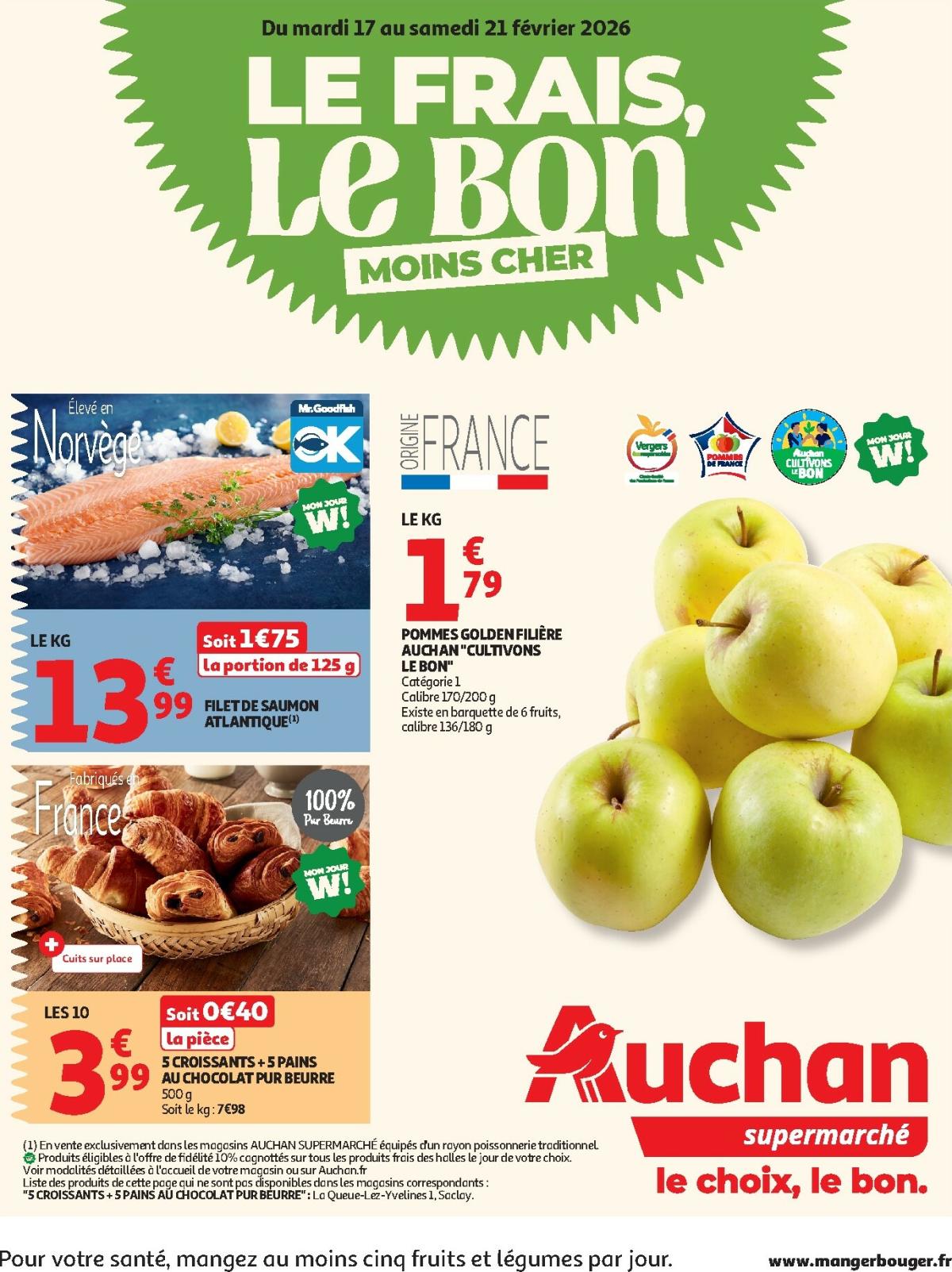 De Auchan supermarché - Produits frais folder geldig vanaf 17/02/2026 t/m 21/02/2026