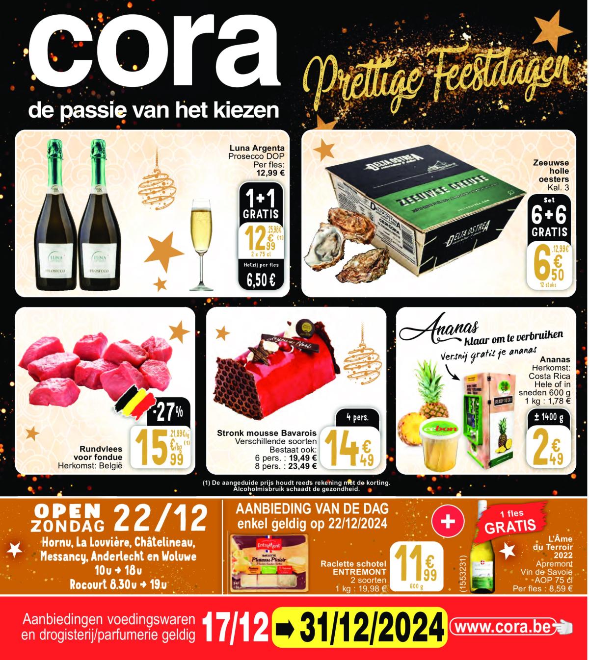 Cora - Prettige Feesten folder geldig vanaf 17/12 - 31/12