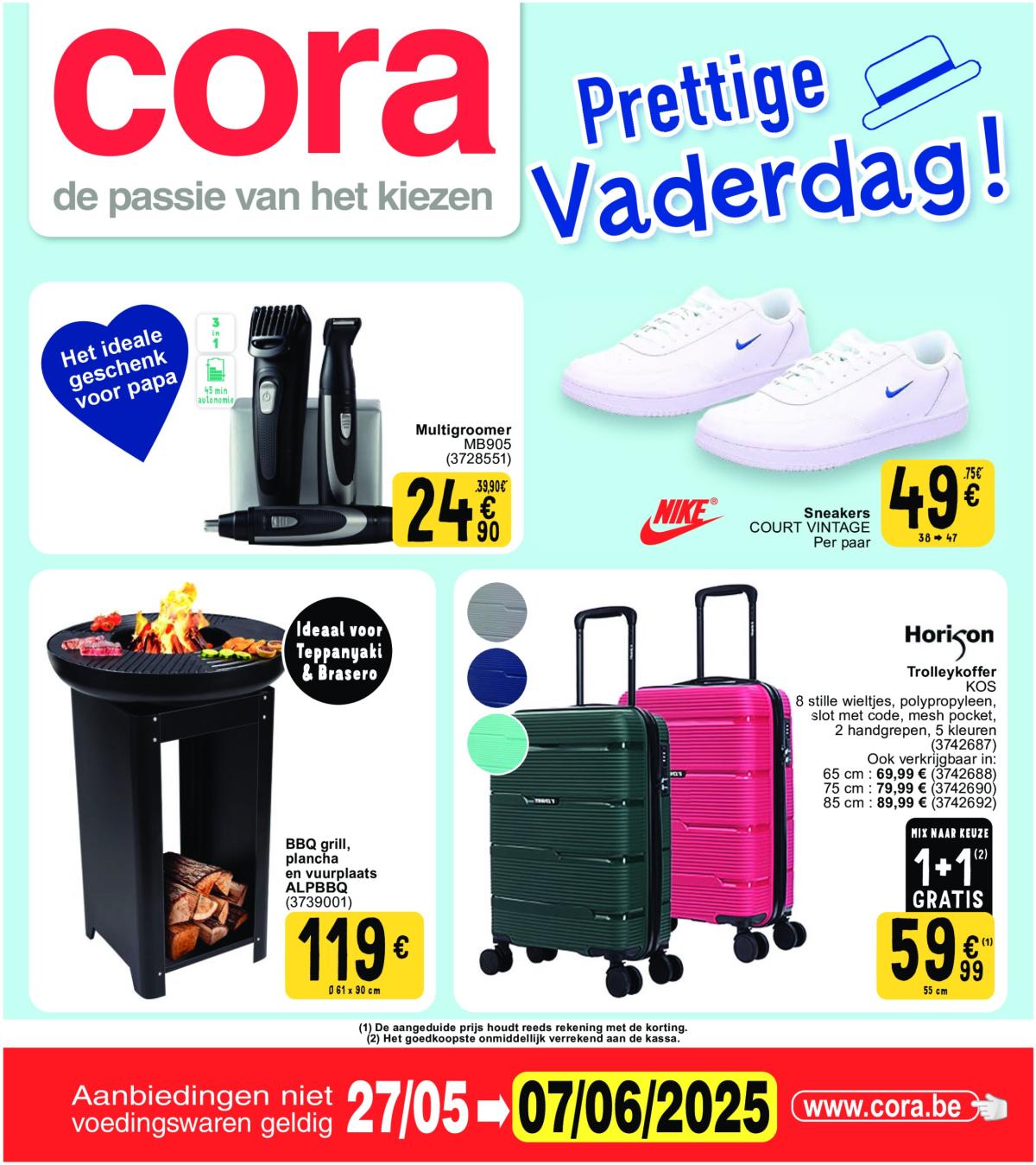 Cora - Prettige Vaderdag folder geldig vanaf 27/05 - 07/06