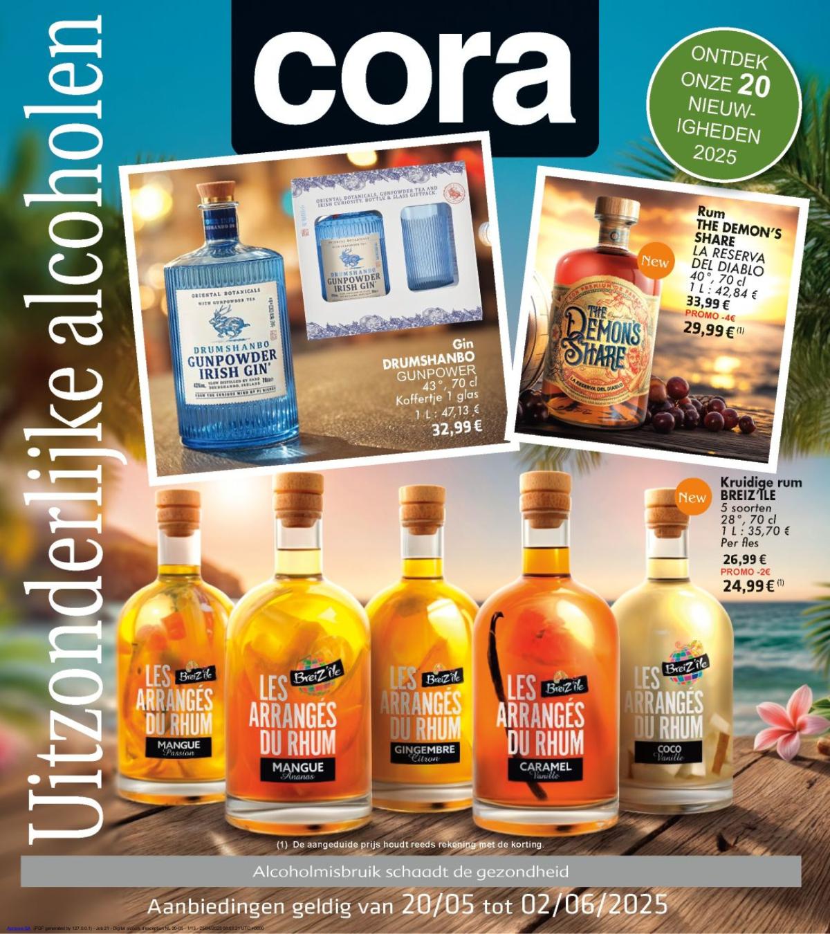 Cora - Uitzonderlijke alcoholen folder geldig vanaf 20/05 - 02/06