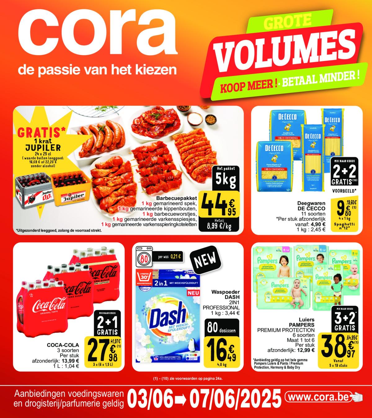Cora - Grote volumes folder geldig vanaf 03/06 - 07/06