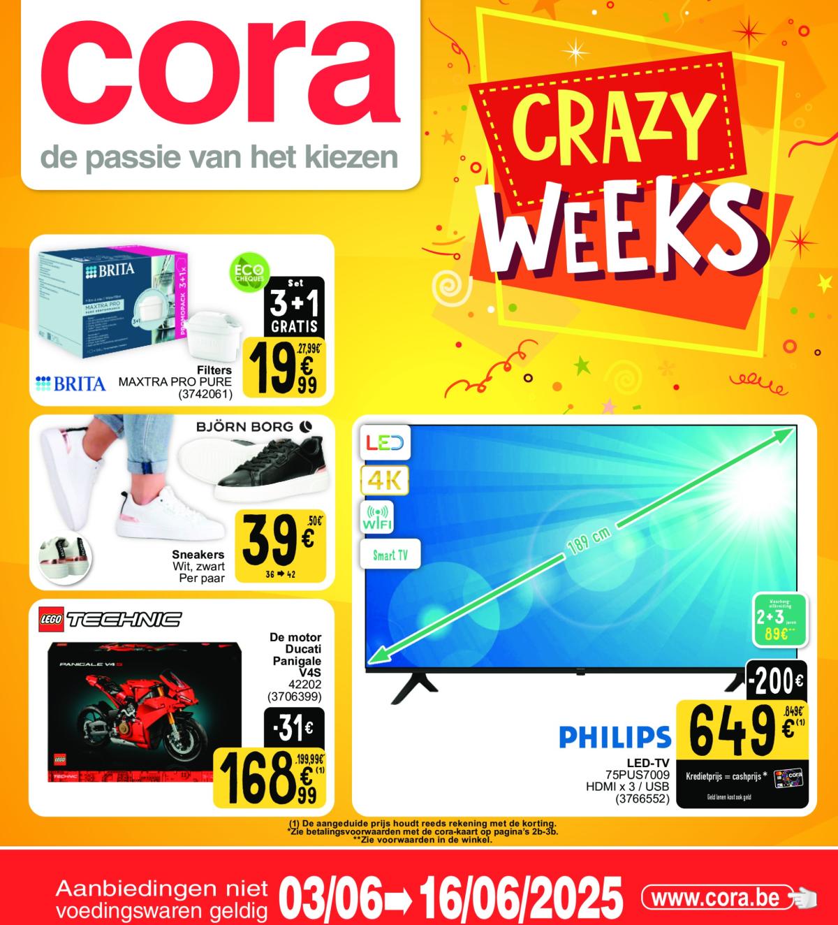 Cora - Crazy weeks folder geldig vanaf 03/06 - 16/06