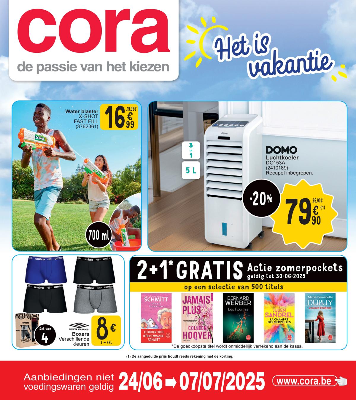 Cora - Het is vakantie folder geldig vanaf 24/06 - 07/07