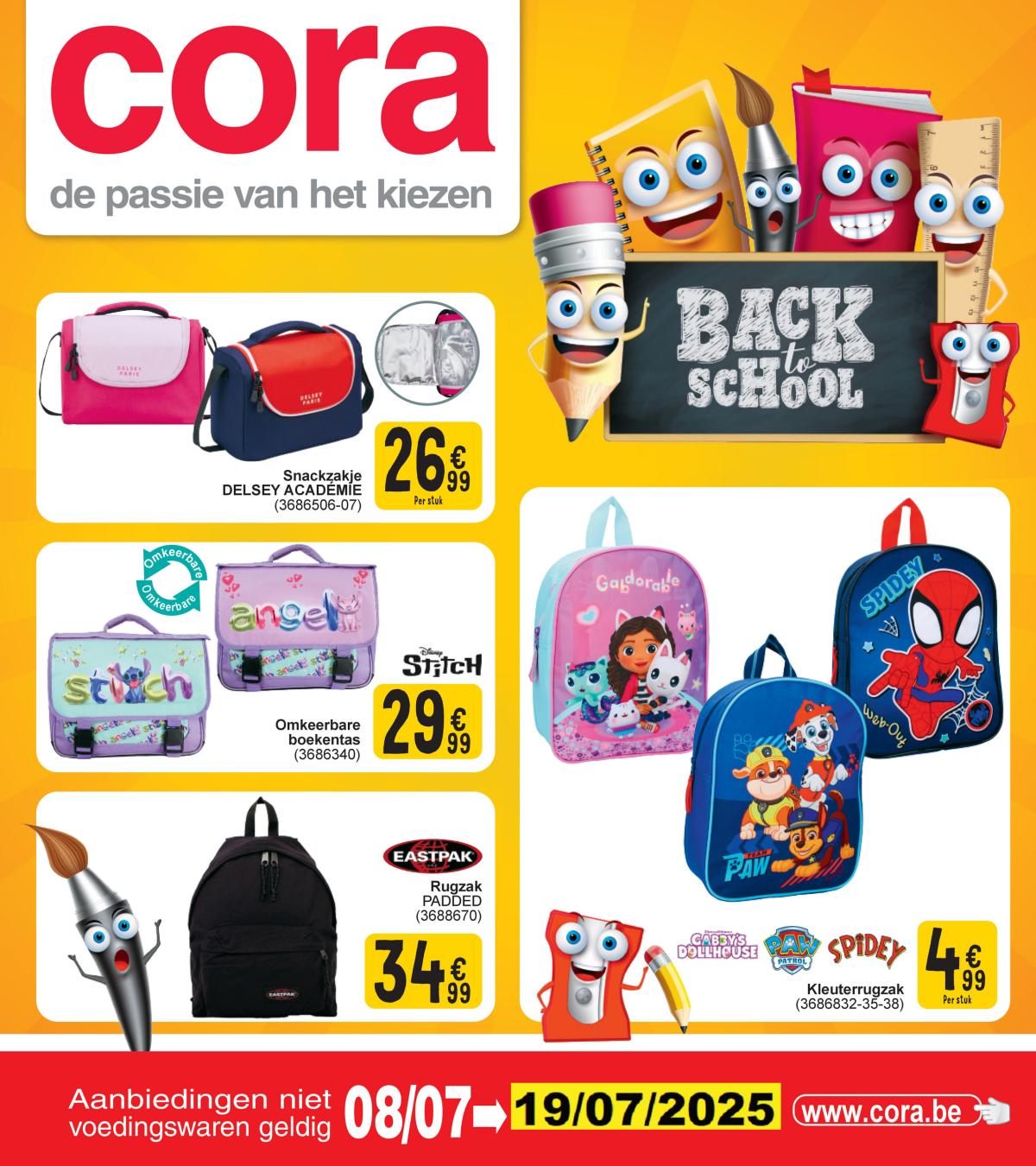 Cora - Back to school folder geldig vanaf 08/07 - 19/07