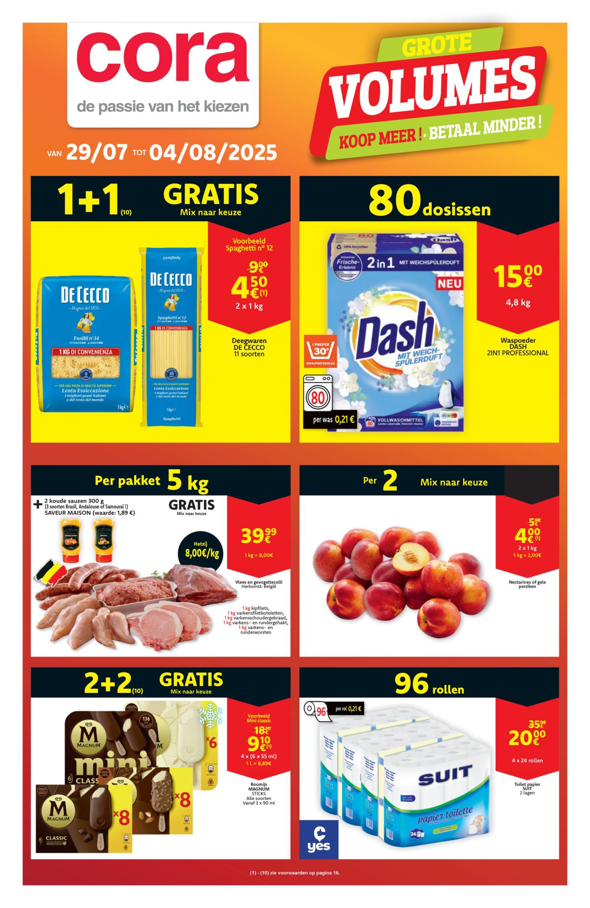 Cora - Grote volumes folder geldig vanaf 29/07 - 04/08