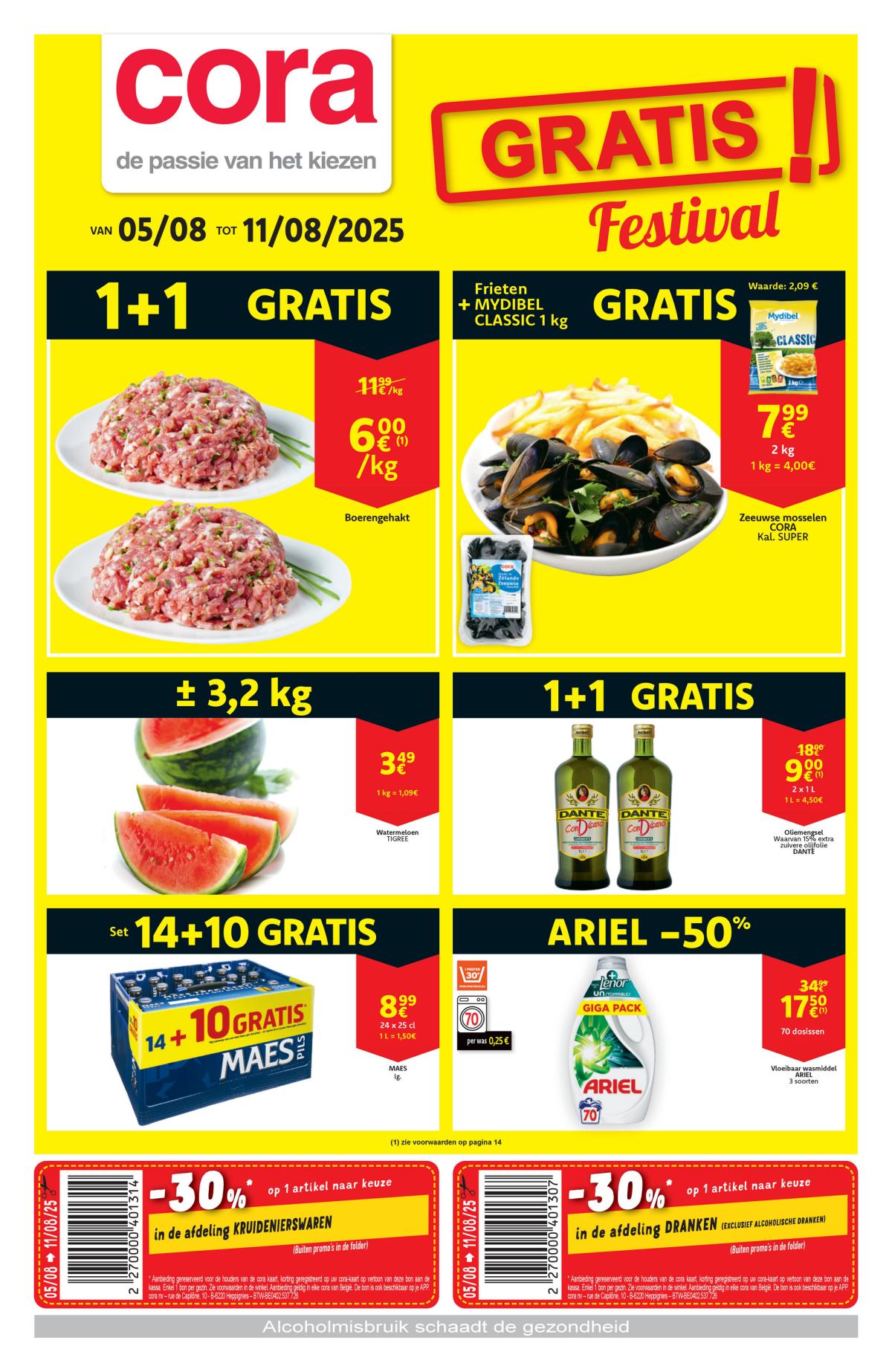 Cora folder geldig vanaf 05/08 - 11/08