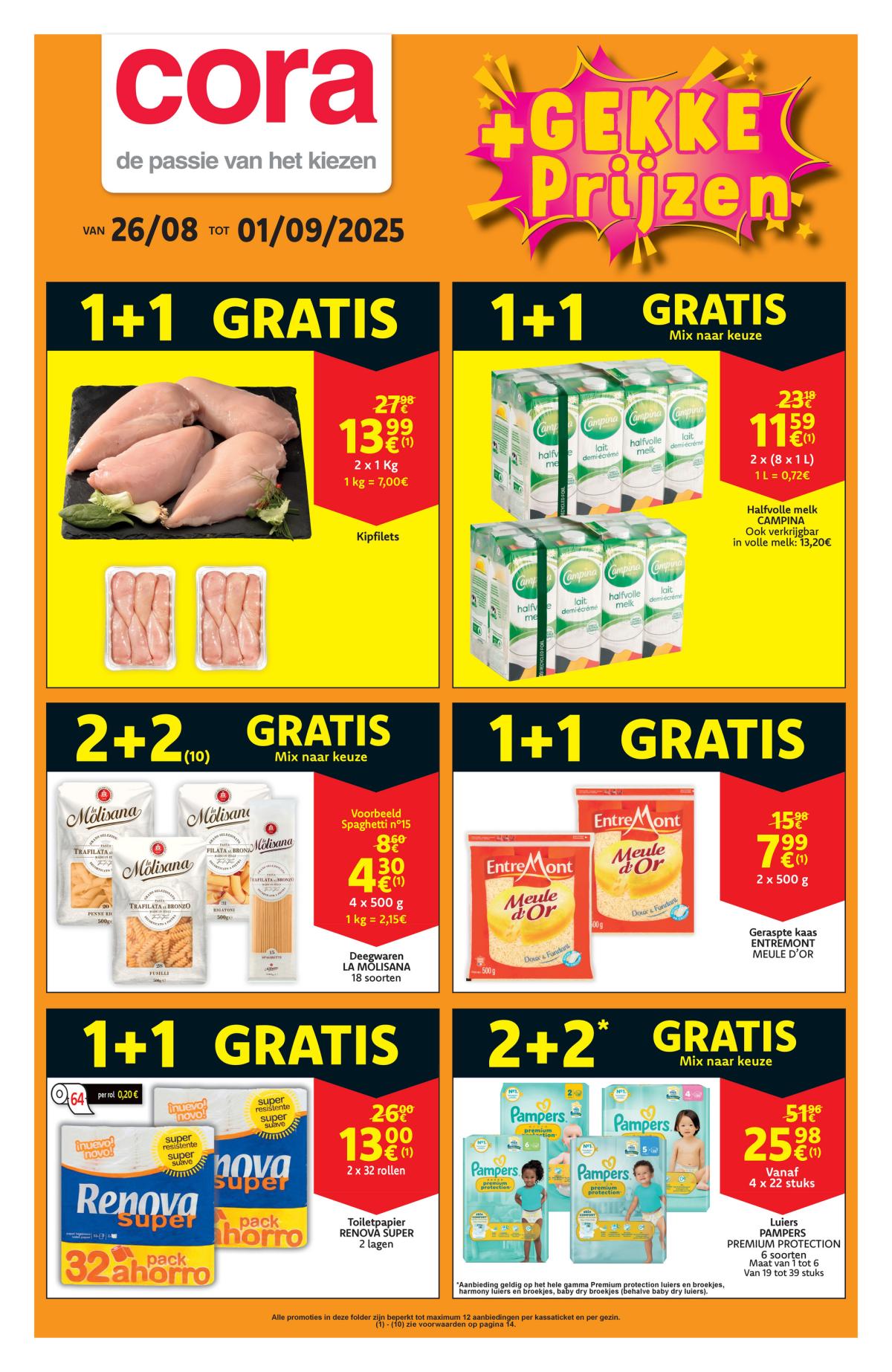 Cora - Gekke prijzen folder geldig vanaf 26/08 - 01/09