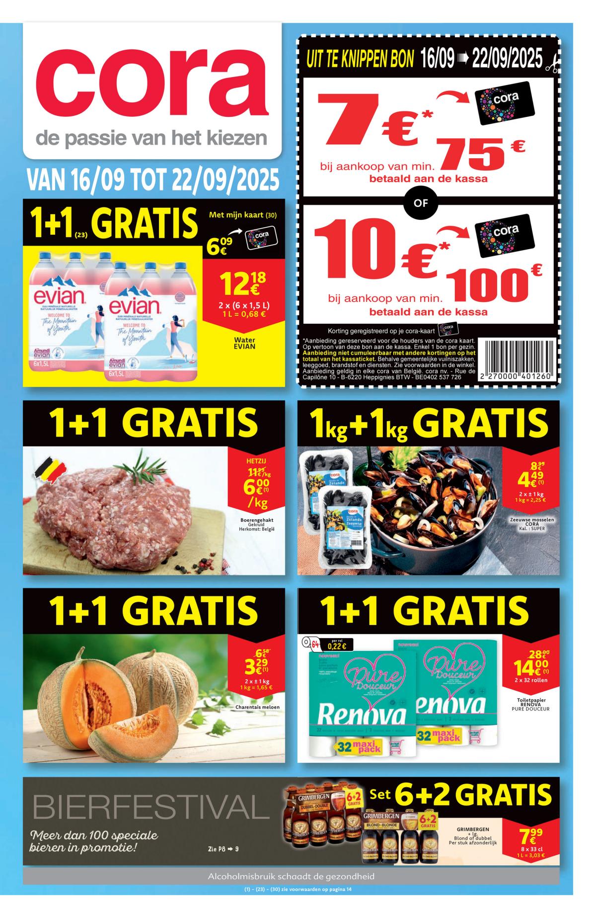 Cora folder geldig vanaf 16/09 - 22/09