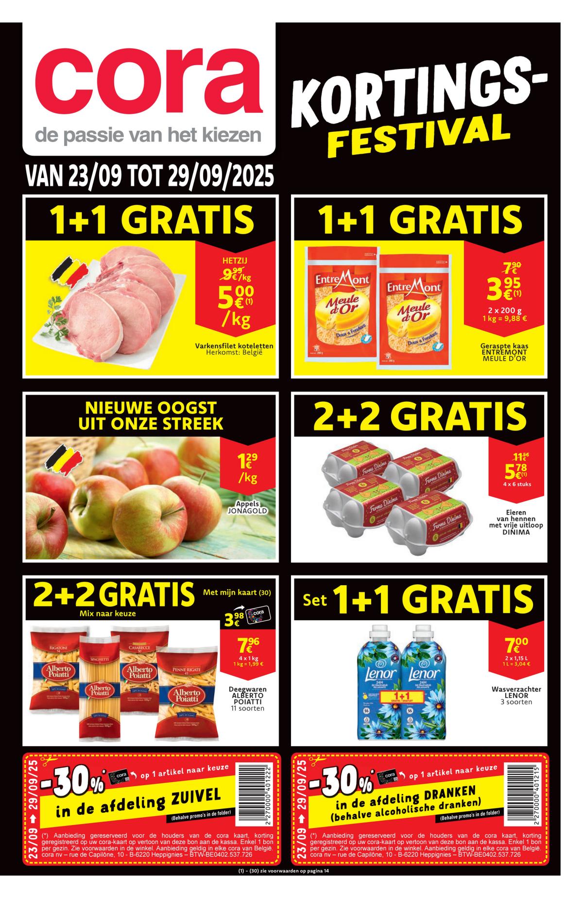 Cora folder geldig vanaf 23/09 - 29/09