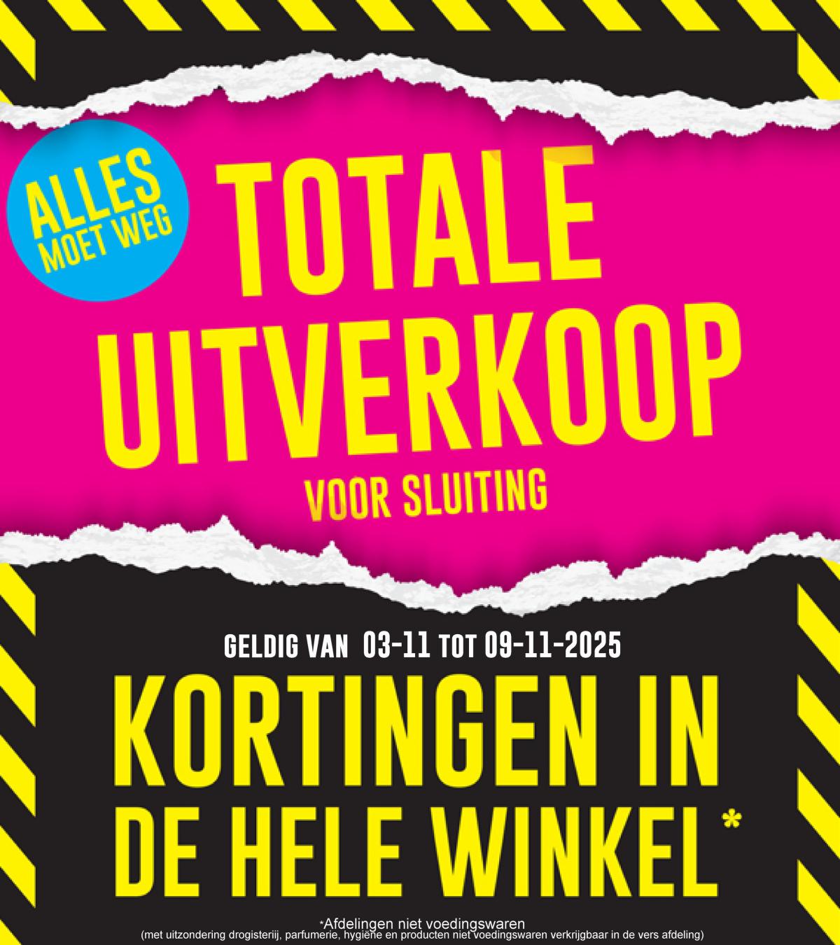 De Cora - Totale uitverkoop folder geldig vanaf 03/11 t/m 09/11