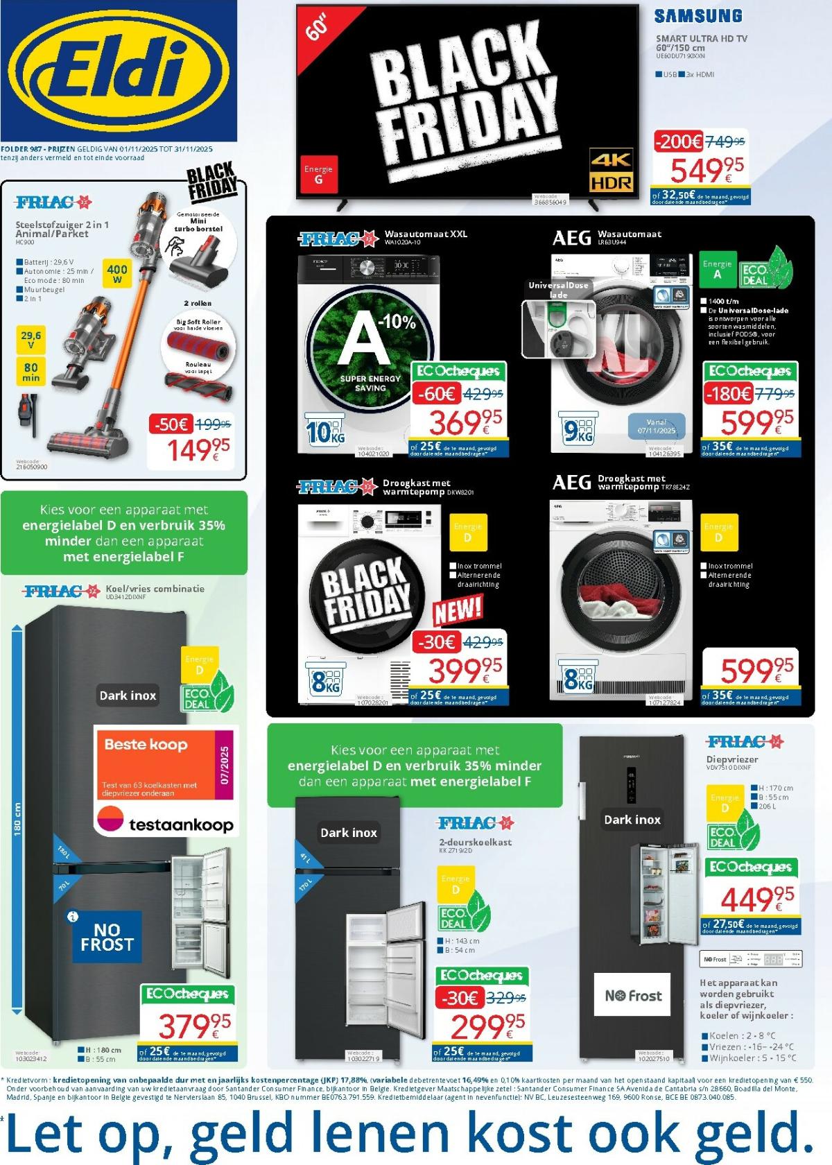De Eldi folder geldig vanaf 01/11 t/m 30/11